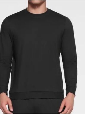 NWT- SKIMS Black Outdoor Jersey Long Sleeve Crew Neck Shirt. Men’s XL